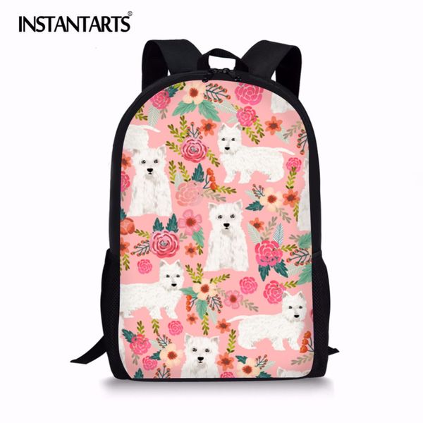 instantarts westie florals printed school backpack for teenagers fashion large capacity girls school bags students bookbag kids
instantarts westie florals printed school backpack for teenagers fashion large capacity girls school bags students bookbag kids