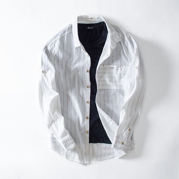 2018 new autumn long-sleeved mens shirt linen plus size -4xl stripes white shirt male casual fashion shirts men chemise camisa, White;black
2018 new autumn long-sleeved mens shirt linen plus size -4xl stripes white shirt male casual fashion shirts men chemise camisa, White;black