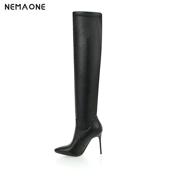 2019 fashion erogenous zipper women boots pointed toe 10cm super high heel women shoes autumn winter club dancing shoes, Black
2019 fashion erogenous zipper women boots pointed toe 10cm super high heel women shoes autumn winter club dancing shoes, Black