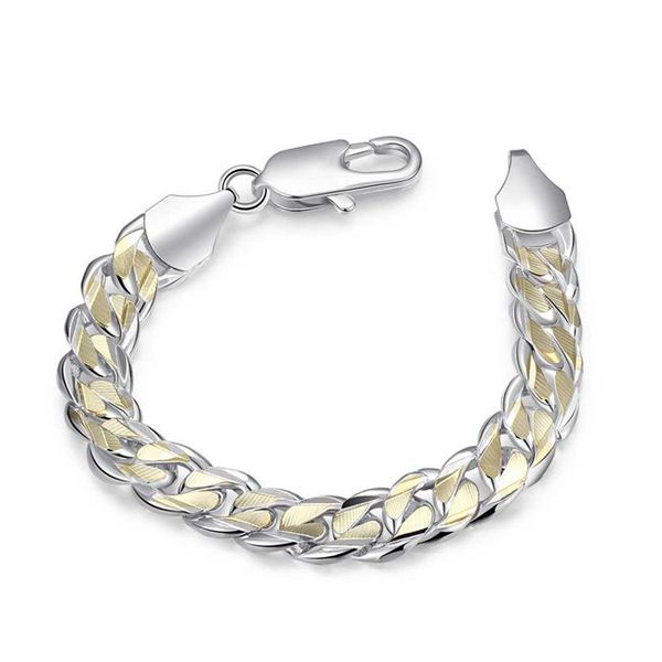 color clasp bracelet - male - already added b sterling silver plated bracelet ; new arrival fashion men and women 925 silver bracelet spb113, Golden;silver
color clasp bracelet - male - already added b sterling silver plated bracelet ; new arrival fashion men and women 925 silver bracelet spb113, Golden;silver