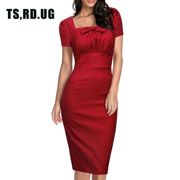 tsrdug vintage women chic bow fitted pencil dress tunic pleated elegant party formal office retro sheath dresses summer 2018, White;black
tsrdug vintage women chic bow fitted pencil dress tunic pleated elegant party formal office retro sheath dresses summer 2018, White;black