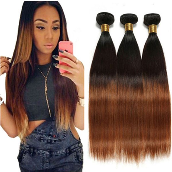 #1b/4/30 black brown and medium auburn ombre virgin peruvian human hair bundles straight 3tone ombre human hair weaves extensions 10-30"
#1b/4/30 black brown and medium auburn ombre virgin peruvian human hair bundles straight 3tone ombre human hair weaves extensions 10-30"
