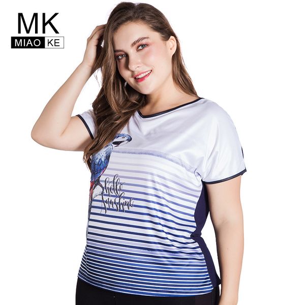miaoke plus size t shirt for women clothes 2018 summer fashion short sleeve round neck stitching large size 4xl 5xl 6xl, White
miaoke plus size t shirt for women clothes 2018 summer fashion short sleeve round neck stitching large size 4xl 5xl 6xl, White