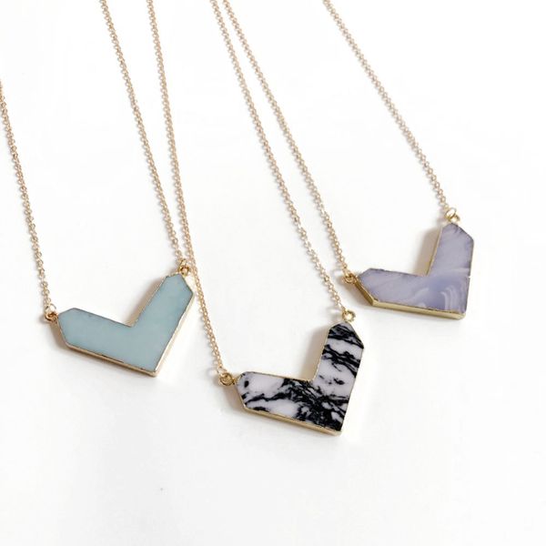 new simple pendant v necklace, 3 colors elegant sweet girl jewelry, Silver
new simple pendant v necklace, 3 colors elegant sweet girl jewelry, Silver