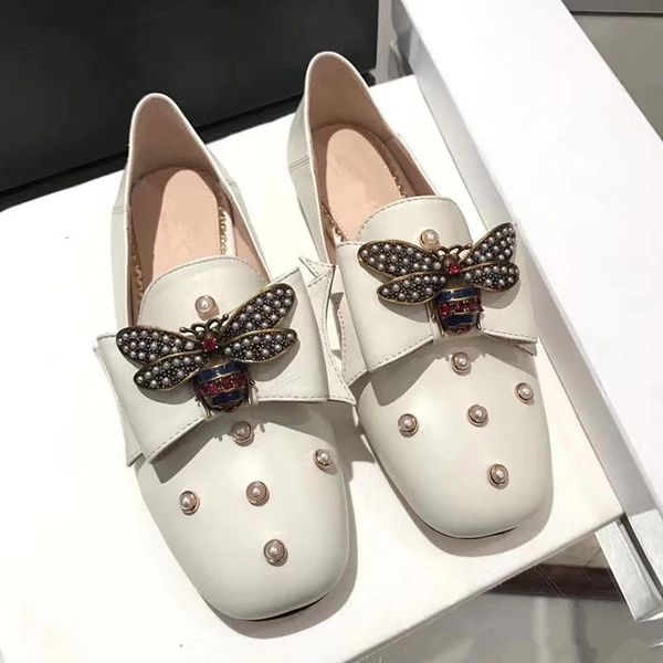 luxurious brand women shoes famous designer genuine leather real leather wedding bridal flat shoe beading bees prom party lady shoes, Black
luxurious brand women shoes famous designer genuine leather real leather wedding bridal flat shoe beading bees prom party lady shoes, Black