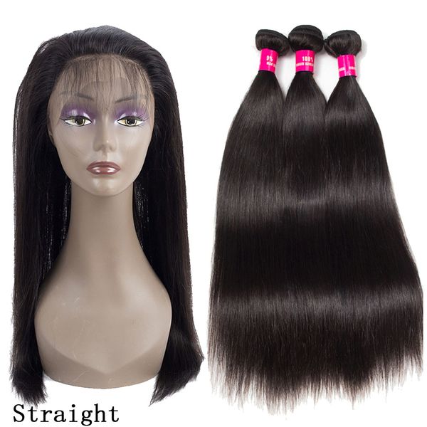 9a grade brazilian virgin hair 3 bundles straight & body wave hair with 360 full lace closure 100% unprocessed virgin human hair extensions, Black
9a grade brazilian virgin hair 3 bundles straight & body wave hair with 360 full lace closure 100% unprocessed virgin human hair extensions, Black