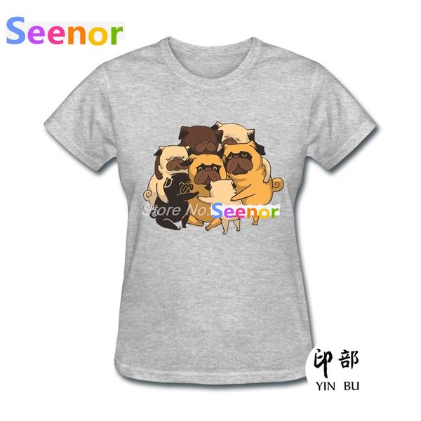 womens t-shirt pugs dog group hug customized kawaii harajuku clothing fashion femme shirts, White
womens t-shirt pugs dog group hug customized kawaii harajuku clothing fashion femme shirts, White
