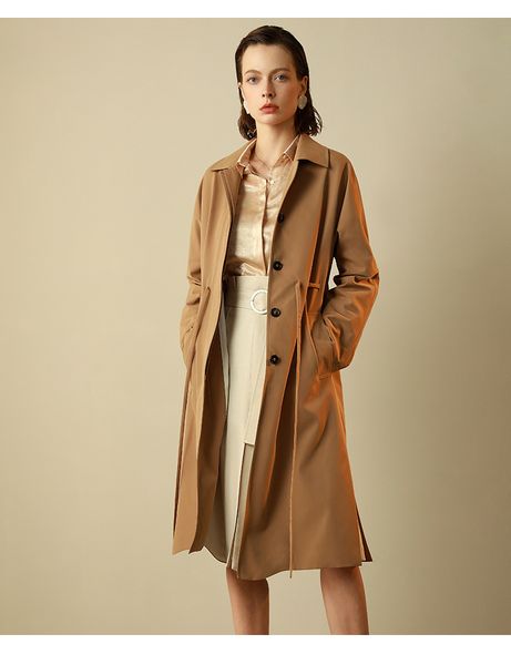 2018 new arrival autumn single breasted slim and elegant office lady long style women trench, Tan;black
2018 new arrival autumn single breasted slim and elegant office lady long style women trench, Tan;black