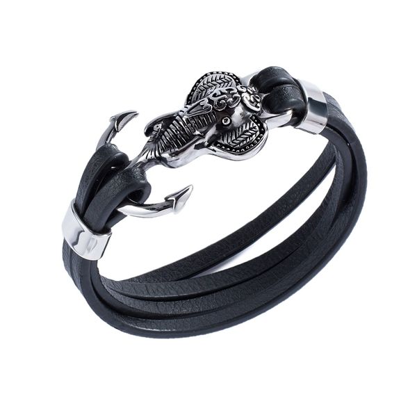 bracelet men's classic bracelet arrowhead fork leather multi circle black cool style charm pw777h, Golden;silver
bracelet men's classic bracelet arrowhead fork leather multi circle black cool style charm pw777h, Golden;silver
