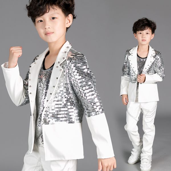 boy jacket sequin suit children piano dance chorus costume stage clothing moderator, Black;red
boy jacket sequin suit children piano dance chorus costume stage clothing moderator, Black;red