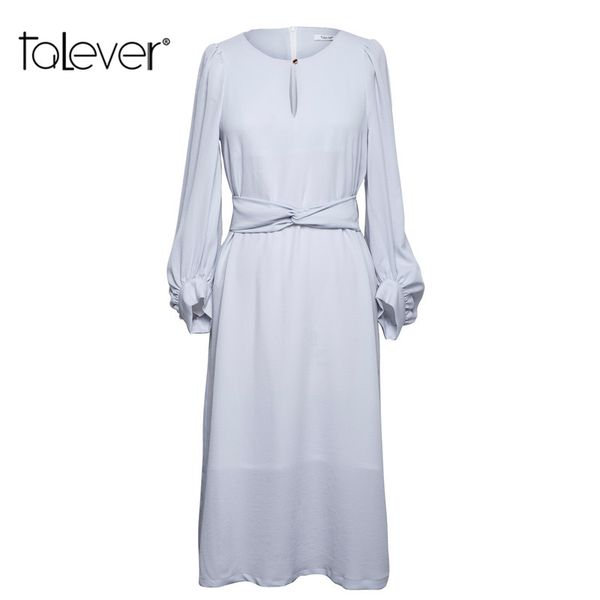 autumn women elegant chiffon dress 2018 o-neck long puff sleeve belt office work ladies dresses female party dress 5xl talever, White;black
autumn women elegant chiffon dress 2018 o-neck long puff sleeve belt office work ladies dresses female party dress 5xl talever, White;black