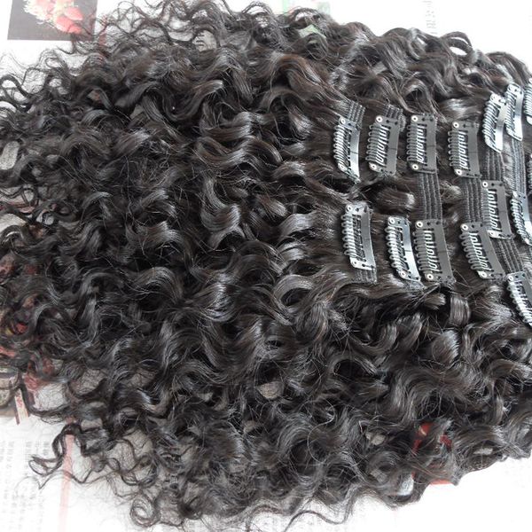 new clip in hair extensions brazilian jerry curly virgin human hair weaves thick weft 120g 2-3sets full head natural color, Black;brown
new clip in hair extensions brazilian jerry curly virgin human hair weaves thick weft 120g 2-3sets full head natural color, Black;brown