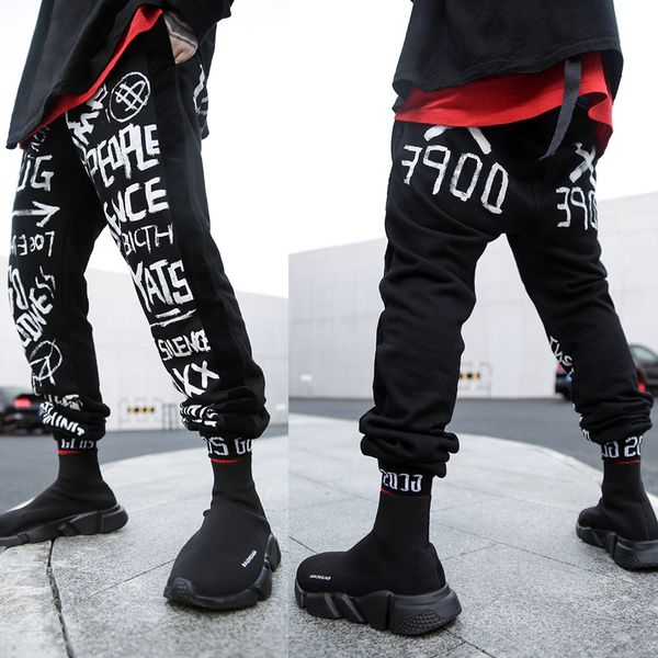 dropshipping 2018 new cotton hip hop sweatpants, Black 
dropshipping 2018 new cotton hip hop sweatpants, Black