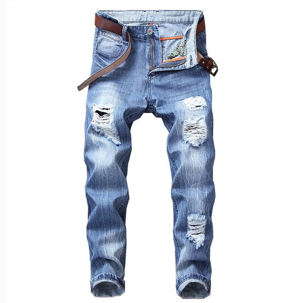 moruancle men's fashion ripped jeans washed distressed denim pants destroyed trousers with holes light blue plus size -5xl
moruancle men's fashion ripped jeans washed distressed denim pants destroyed trousers with holes light blue plus size -5xl
