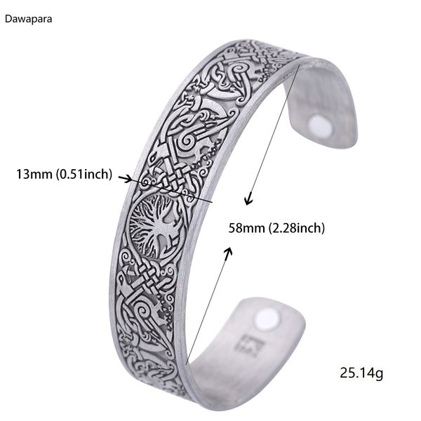 dawapara classic zinc antique silver alloy tree of life health metal bangle jewelry for man and wemon, Black
dawapara classic zinc antique silver alloy tree of life health metal bangle jewelry for man and wemon, Black