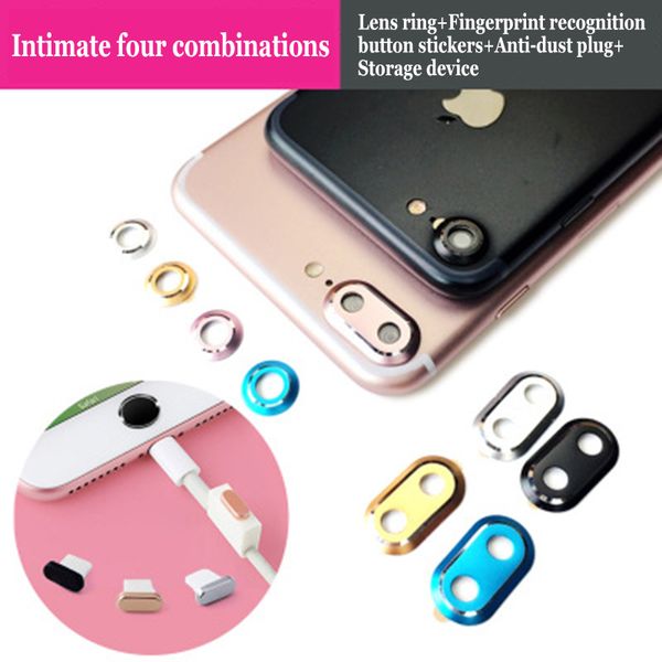 4 in 1 aluminum alloy rear camera lens protector ring & home button sticker & cable protector & anti dust plug set for iphone 7plus 7
4 in 1 aluminum alloy rear camera lens protector ring & home button sticker & cable protector & anti dust plug set for iphone 7plus 7