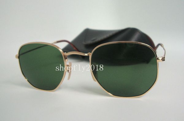 1pair hexagonal metal ungla e for men women irregular un gla e gold green 51mm gla len with black ca e
1pair hexagonal metal ungla e for men women irregular un gla e gold green 51mm gla len with black ca e