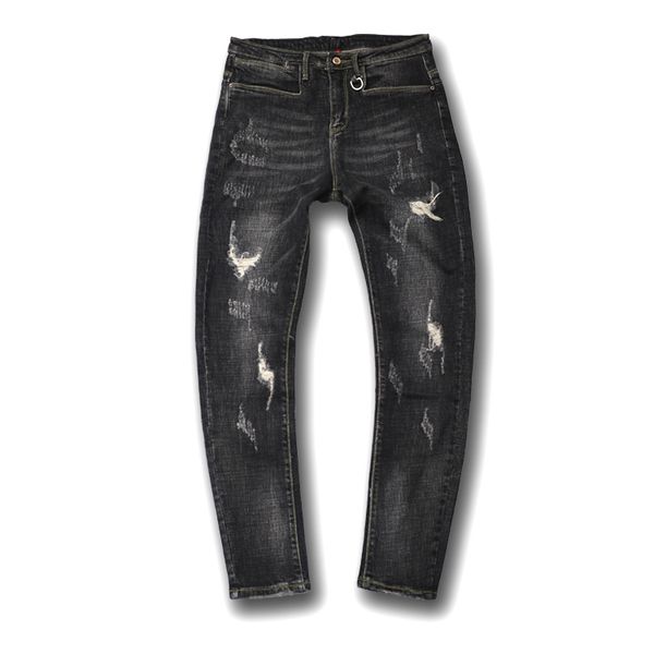 2018 autumn winter new scratches stretch fashion movement jeans trend slim pants korean men trousers sweatpants ing, Blue
2018 autumn winter new scratches stretch fashion movement jeans trend slim pants korean men trousers sweatpants ing, Blue