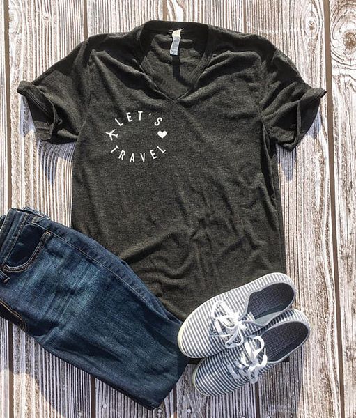 new arrive casual tumnblr hipster tee let's travel t-shirt traveling heart gift adventure shirt wanderlust outfit tshirt, White
new arrive casual tumnblr hipster tee let's travel t-shirt traveling heart gift adventure shirt wanderlust outfit tshirt, White