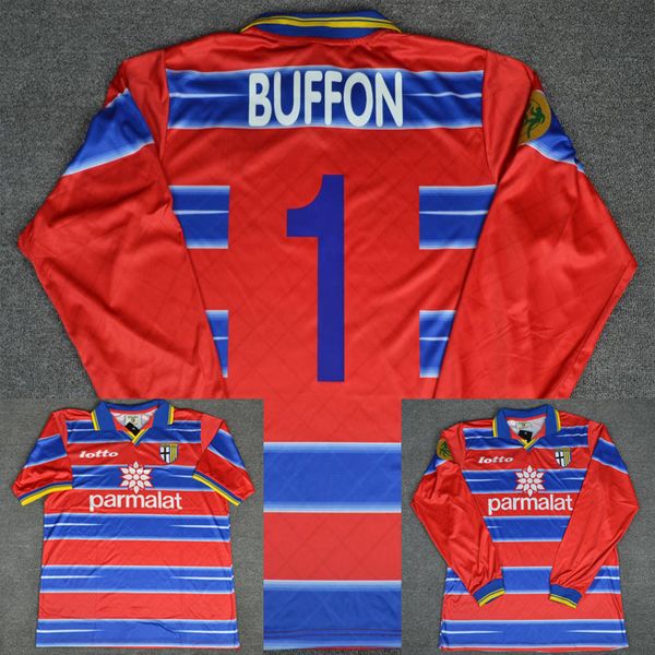 98 99 Parma Calcio Goalkeeper Buffon Red Long Sleeve Shorts Retro Soccer Jersey 1998 1999 Italia Classic Football Shirts Maillot de Foot
98 99 Parma Calcio Goalkeeper Buffon Red Long Sleeve Shorts Retro Soccer Jersey 1998 1999 Italia Classic Football Shirts Maillot de Foot