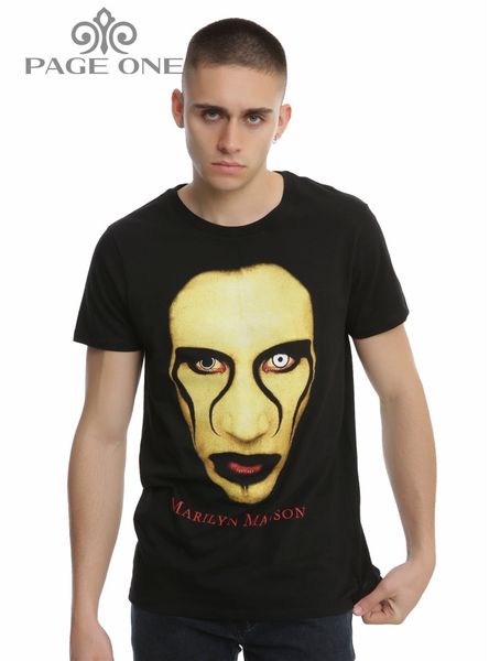 fashion men's summer t-shirt marilyn manson close up t-shirt men's personality men casual shirt, White;black
fashion men's summer t-shirt marilyn manson close up t-shirt men's personality men casual shirt, White;black