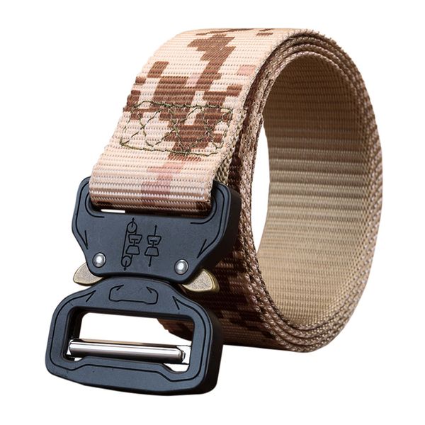 outdoor army training belt tactical thicken nylon metal belt 115cm 11.2, Black;gray 
outdoor army training belt tactical thicken nylon metal belt 115cm 11.2, Black;gray