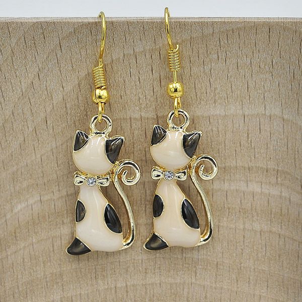 j029 golden cat dangle earrings for women vintage fashion funny earrings female girl gift sweet dating holiday wholesale, Silver
j029 golden cat dangle earrings for women vintage fashion funny earrings female girl gift sweet dating holiday wholesale, Silver