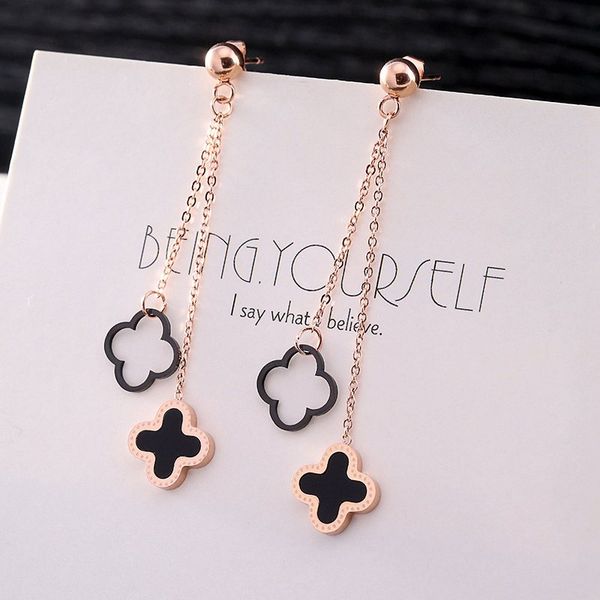 Luxury Brand Designer Women Earrings Four Leaf Clover Earbob Fashion Jewelry Earrings For Party High Quality Dangles As Birthday Gift
Luxury Brand Designer Women Earrings Four Leaf Clover Earbob Fashion Jewelry Earrings For Party High Quality Dangles As Birthday Gift