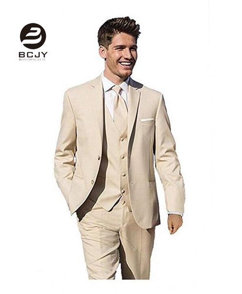 3 pieces khaki wedding suits jacket vest pants slim fit men suits custom groom tuxedos groomsman man terno masculino, White;black
3 pieces khaki wedding suits jacket vest pants slim fit men suits custom groom tuxedos groomsman man terno masculino, White;black