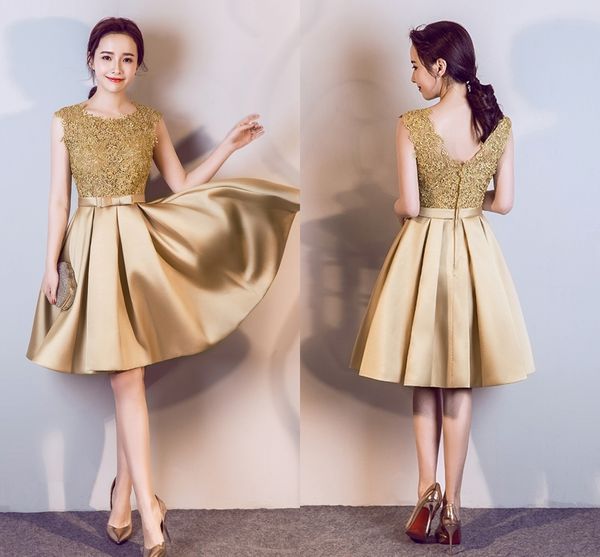 new golden elegance elegant short formal evening dresses lace appliqué shoulders zipper bridesmaid party ballroom dress hy089, Black;red
new golden elegance elegant short formal evening dresses lace appliqué shoulders zipper bridesmaid party ballroom dress hy089, Black;red