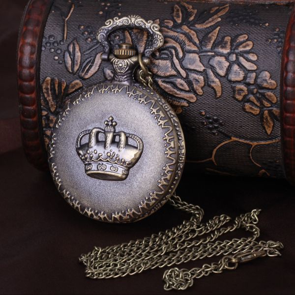 wholesale 100pcs/lot pendant chain quartz bronze watch crown pocket watch pw024, Slivery;golden
wholesale 100pcs/lot pendant chain quartz bronze watch crown pocket watch pw024, Slivery;golden