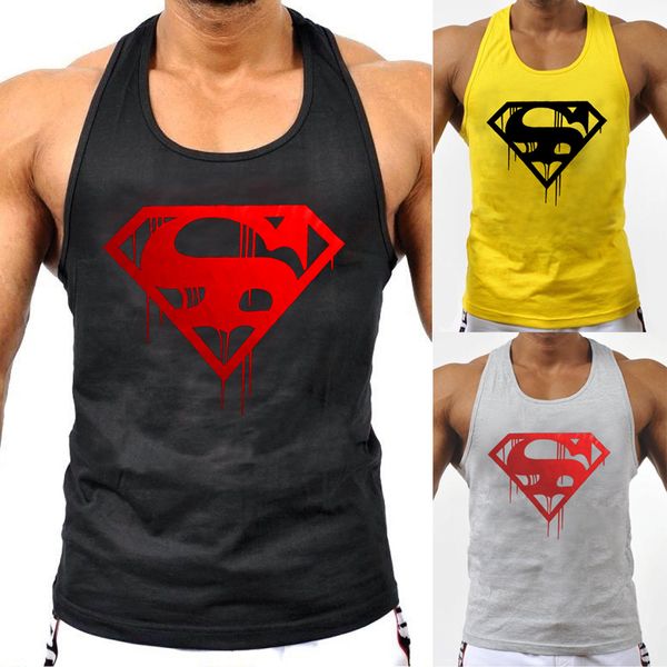 Марка Mens Бодибилдинг верхней части бака лета рукавов 3d печати Фитнес фуфайки Muscle