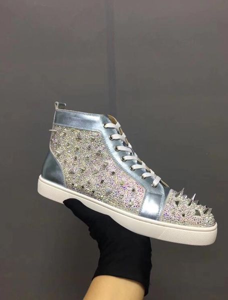 luxury style pik pik spikes no limit strass red rhinestone men flat luxury red bottom sneakers shoes luxury party wedding with box, Black
luxury style pik pik spikes no limit strass red rhinestone men flat luxury red bottom sneakers shoes luxury party wedding with box, Black