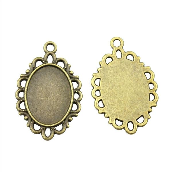 25 pieces cabochon cameo base tray bezel blank accessories jewelry simple flower edge inner size 13x18mm oval necklace pendant setting, Slivery;crystal
25 pieces cabochon cameo base tray bezel blank accessories jewelry simple flower edge inner size 13x18mm oval necklace pendant setting, Slivery;crystal