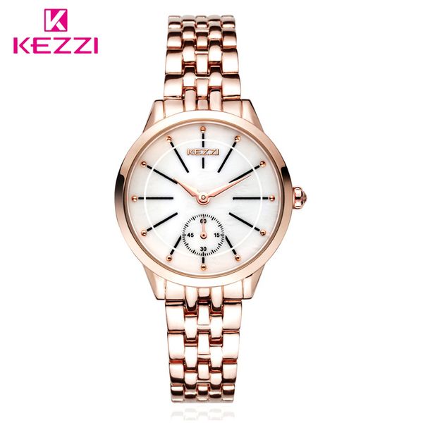kezzi brand lady quartz watch women fashion classic clock independent seconds dial stainless steel bracelet watches, Slivery;brown
kezzi brand lady quartz watch women fashion classic clock independent seconds dial stainless steel bracelet watches, Slivery;brown