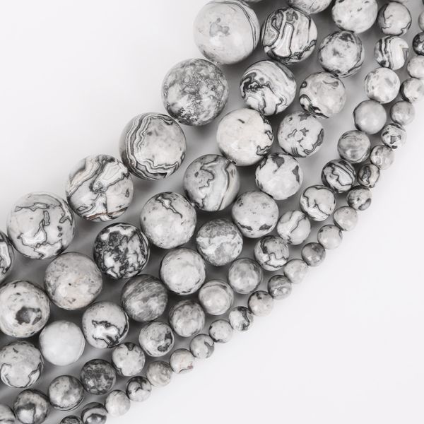 8mm natural grey map stone beads loose round spacer bead for jewelry making 4/6/8/10/12mm 15'' diy bracelet&necklace, Black
8mm natural grey map stone beads loose round spacer bead for jewelry making 4/6/8/10/12mm 15'' diy bracelet&necklace, Black