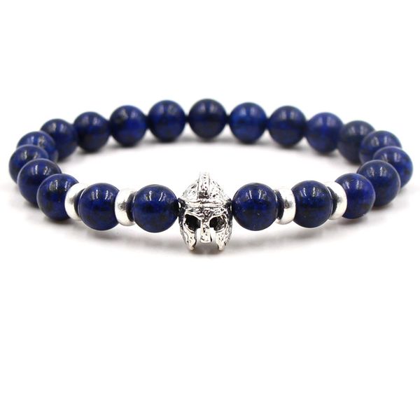 8mm bracelet natural stone beaded strands alloy silver armor helmets lazuli agate tigereye turquoise women men bracelets bangles, Black
8mm bracelet natural stone beaded strands alloy silver armor helmets lazuli agate tigereye turquoise women men bracelets bangles, Black