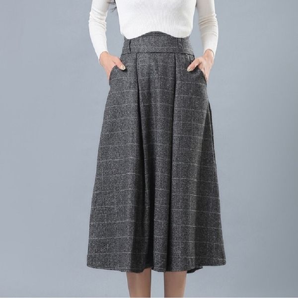 new arrival elegant women maxi long skirts high waist plaid a line casual female skirts autumn winter slim lady skirt s-2xl, Black
new arrival elegant women maxi long skirts high waist plaid a line casual female skirts autumn winter slim lady skirt s-2xl, Black