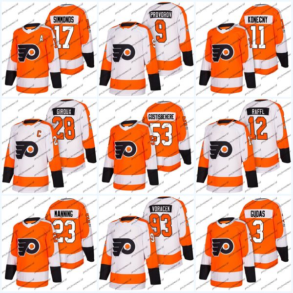 2018 New With 100th Patch Philadelphia Flyer Ivan Provorov Shayne Gostisbehere Claude Giroux Travis Konecny Wayne Simmond Ice Hockey Jerseys
2018 New With 100th Patch Philadelphia Flyer Ivan Provorov Shayne Gostisbehere Claude Giroux Travis Konecny Wayne Simmond Ice Hockey Jerseys