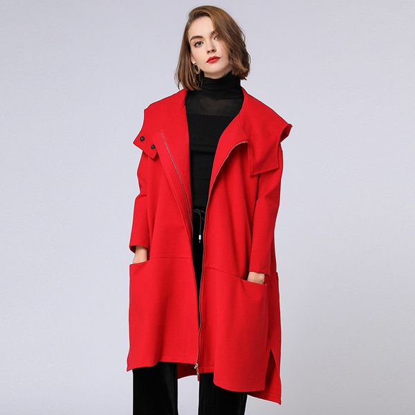 4xl trench coat plus size woman 2018 red black hooded big pocket split long warm thick trench coat outwear coats female, Tan;black
4xl trench coat plus size woman 2018 red black hooded big pocket split long warm thick trench coat outwear coats female, Tan;black