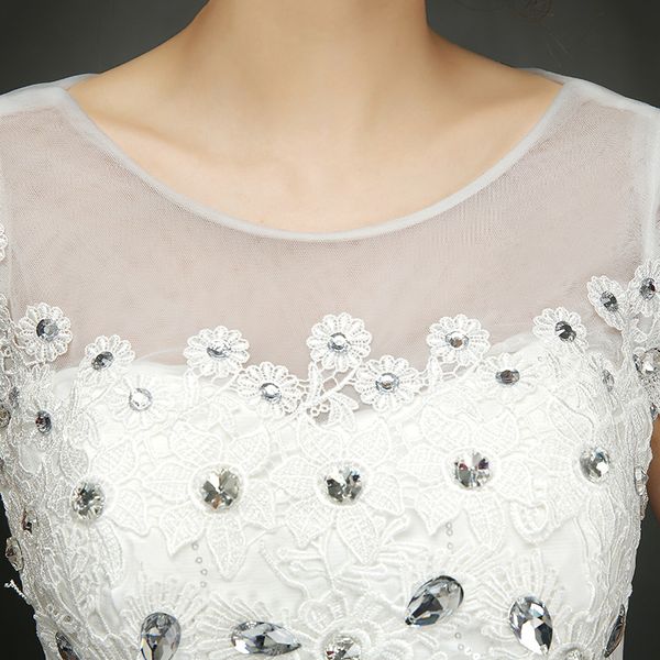 customized short lace sleeve vintage wedding dress princess plus size bride gowns dresses fashion vestido de noiva, White
customized short lace sleeve vintage wedding dress princess plus size bride gowns dresses fashion vestido de noiva, White