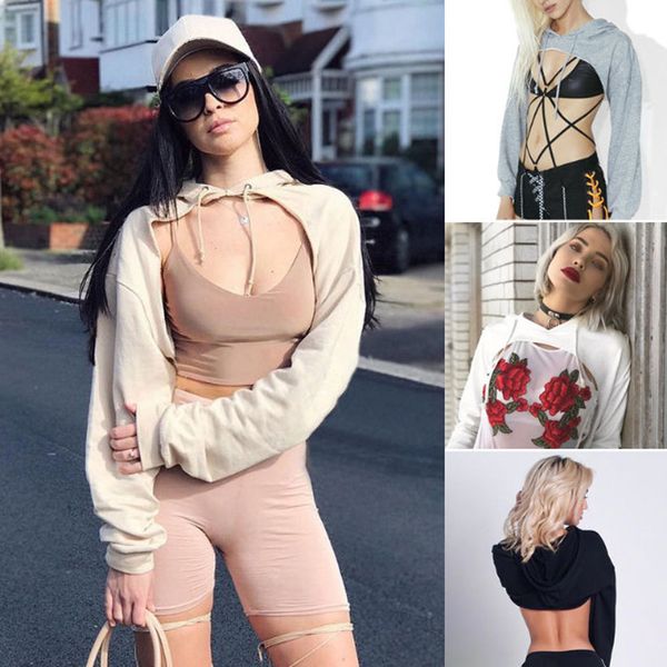 Women Hoodies Jumper Sweatshirt Shirt Long Sleeved Casual Crop Top Coat Sports Pullover Hooded Blouse Hoodie
Women Hoodies Jumper Sweatshirt Shirt Long Sleeved Casual Crop Top Coat Sports Pullover Hooded Blouse Hoodie
