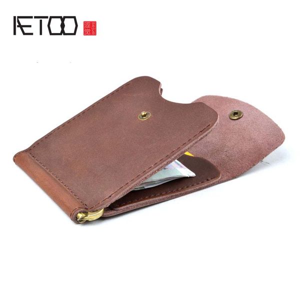 aetoo wallet men money clip mini wallets male vintage style hasp purse leather card holers with clamp, Black
aetoo wallet men money clip mini wallets male vintage style hasp purse leather card holers with clamp, Black