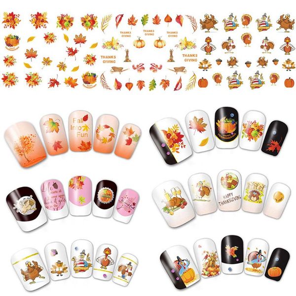1 sheets thanksgiving day nail art water transfer sticker full cover turkey maple decals stickers wrap tip decoration, Black
1 sheets thanksgiving day nail art water transfer sticker full cover turkey maple decals stickers wrap tip decoration, Black