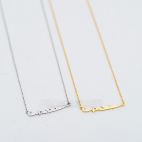 fashion umbrella necklaces personality of long handle umbrella pendant necklaces rose gold-color plated necklaces for women, Silver
fashion umbrella necklaces personality of long handle umbrella pendant necklaces rose gold-color plated necklaces for women, Silver