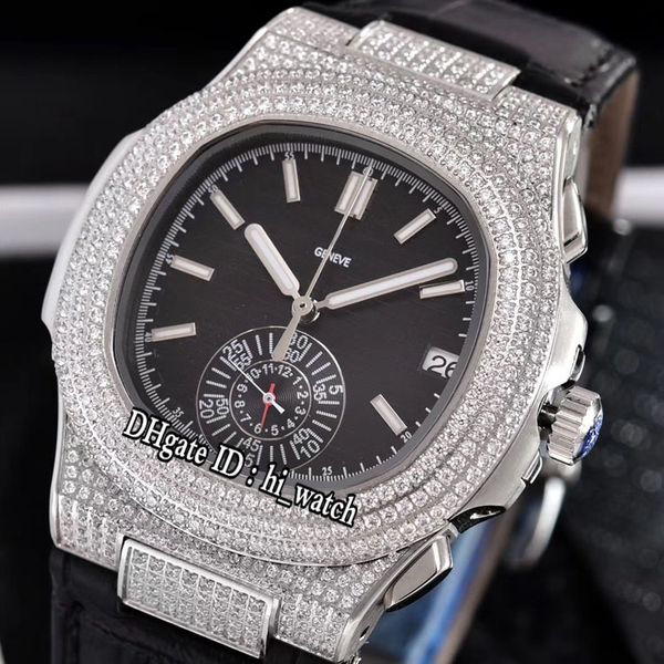 classic nautilus 5980 steel silver diamond case black texture dial miyota quartz chronograph mens watch black leather watches satch 308b, Slivery;brown
classic nautilus 5980 steel silver diamond case black texture dial miyota quartz chronograph mens watch black leather watches satch 308b, Slivery;brown