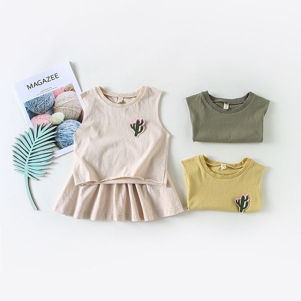 new korea style summer baby girl clothes cactus t shirt + tutu skirt 2pcs outfits fashion toddler kids clothing set, White
new korea style summer baby girl clothes cactus t shirt + tutu skirt 2pcs outfits fashion toddler kids clothing set, White
