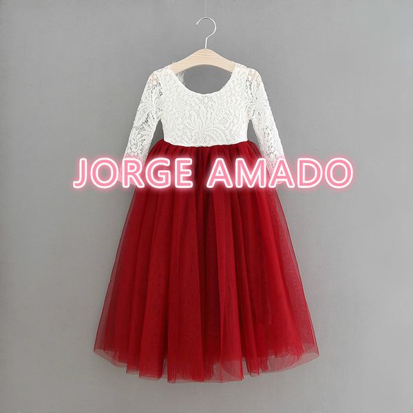 retail girl princess dress mid calf length wedding party dress eyelash back white lace beach dress children clothing e15177, Red;yellow
retail girl princess dress mid calf length wedding party dress eyelash back white lace beach dress children clothing e15177, Red;yellow