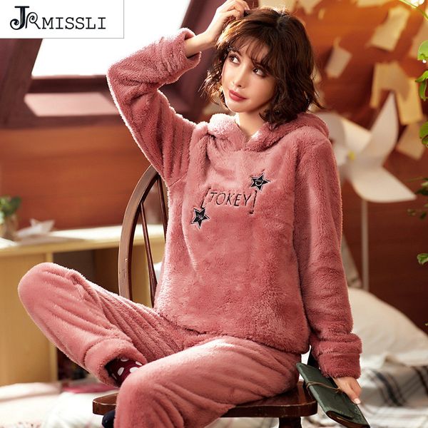jrmissli winter female pajamas thick warm flannel womens pajama set elegant coral fleece pijamas mujer sleepwear home clothing, Blue;gray
jrmissli winter female pajamas thick warm flannel womens pajama set elegant coral fleece pijamas mujer sleepwear home clothing, Blue;gray