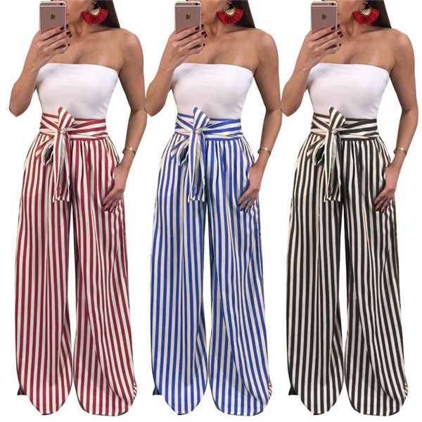 euramerican ladies' pants striped outdoor legged trousers wide-legged pants, Black;white
euramerican ladies' pants striped outdoor legged trousers wide-legged pants, Black;white